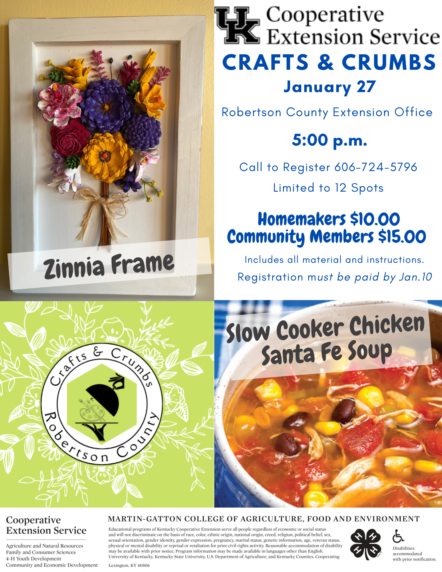 Crafts & Crumbs Flyer